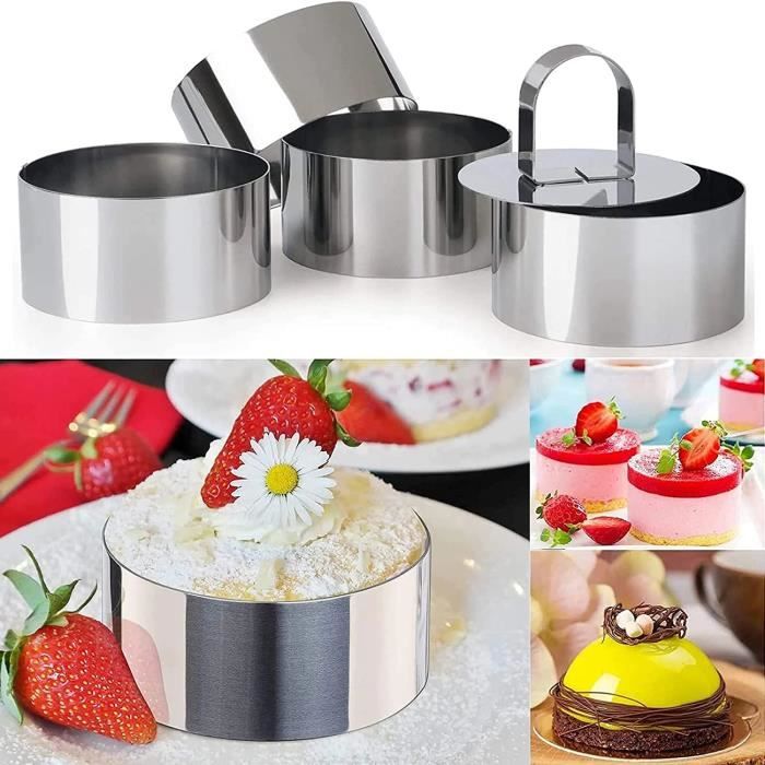 Lot De 4 Moules à Cake En Acier Inoxydable | Matériels Et Accessoires