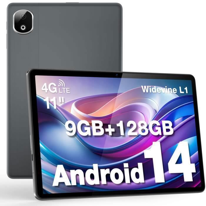 Tablette Tactile – DOOGEE – T30E – 11 pouces – Android 14 – 8000mAh – 9 Go RAM – 128 Go ROM