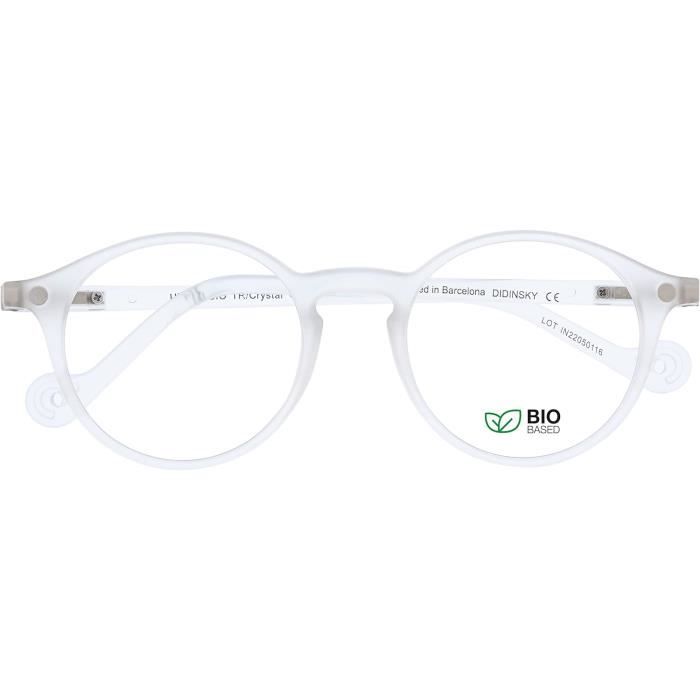 Kit De 2 Lunettes Anti-lumière Bleue Unisexes - Modèle Ultralight, Monture Ronde Noir/transparent