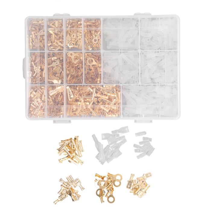 100Pcs Connecteurs à Sertir Isolés Femelle & Mâle 22-10AWG - Pour Câblage électrique Auto, Maison