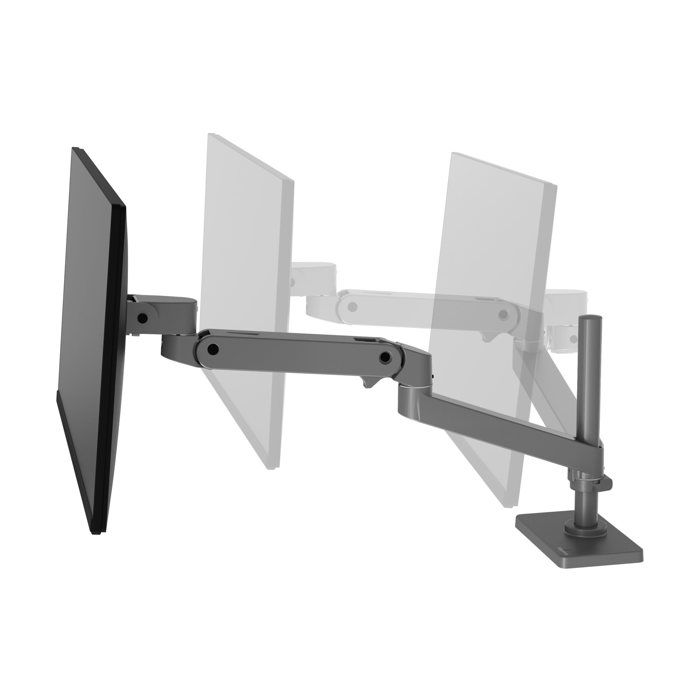 Support Écran LCD – ERGOTRON – LX Pro – Hauteur réglable 25 pouces – Compatible VESA 75/100mm – Gris foncé