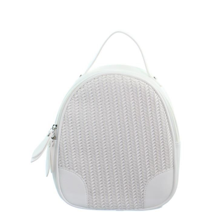 Sac dos Francinel ref 49640 Blanc 24 26 9 Cdiscount Bagagerie