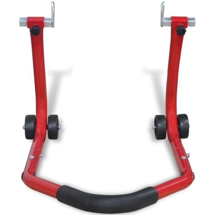 Adaptateur Bequille Moto Avant Support Reglable Pouce Leve MaxAwe 1 Paire De Béquilles Arrière Rondes En U Pour Moto - Support De Griffe - Support De Fourche Pour Support De Montage