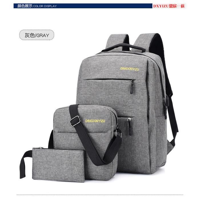 Sac à Dos, hommes et femmes 3 en 1 Sac à Dos Ado sac Université lycée Scolair bag Nylon backpack