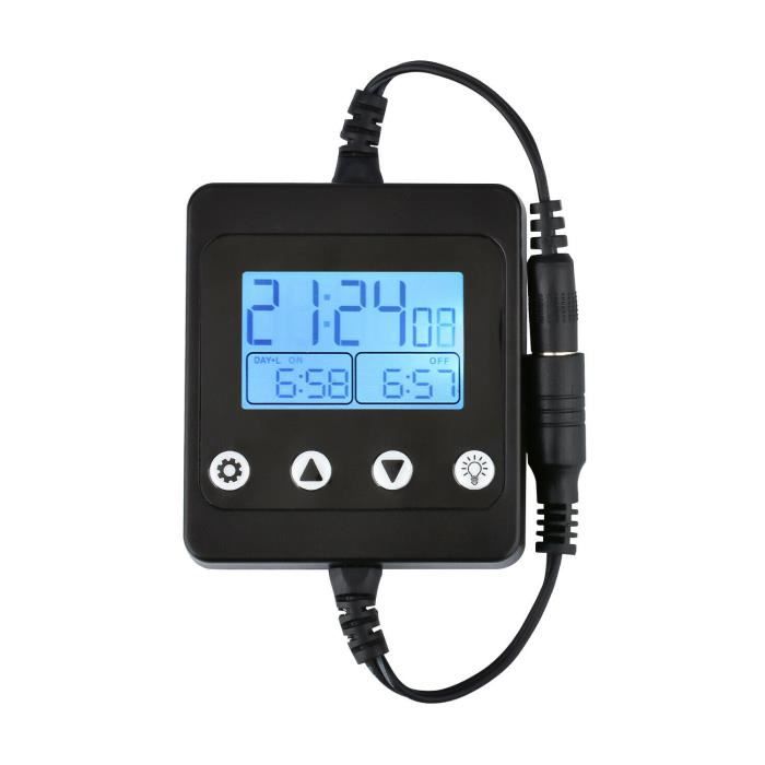 Contrôleur D'éclairage Pour Aquarium LCD - Gradateur LED 12-24V, Simulation Lever/coucher Soleil, Minuterie Programmable