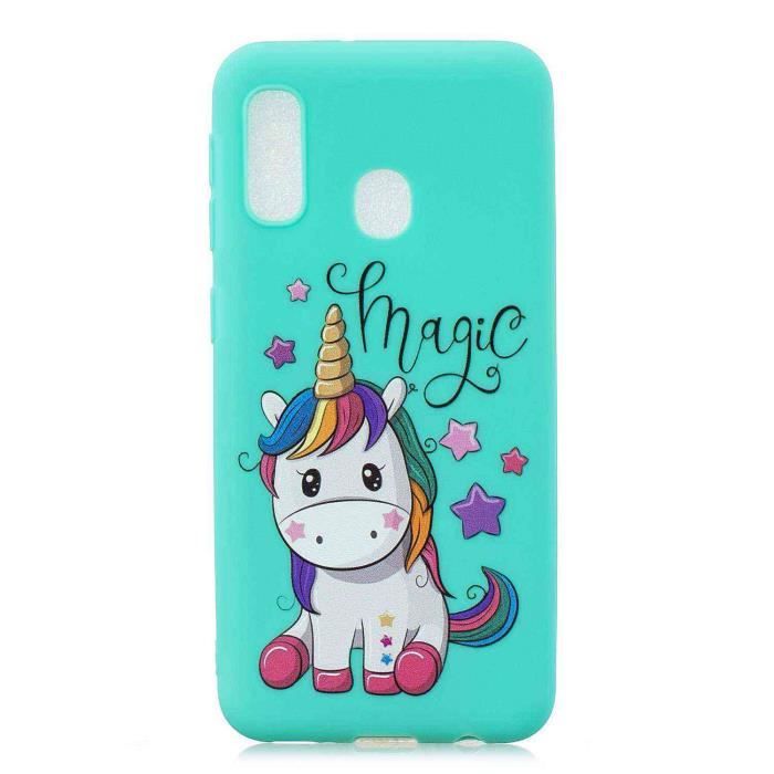 Coque Samsung Galaxy A20e Licorne Magique Silicone En Gel Tpu