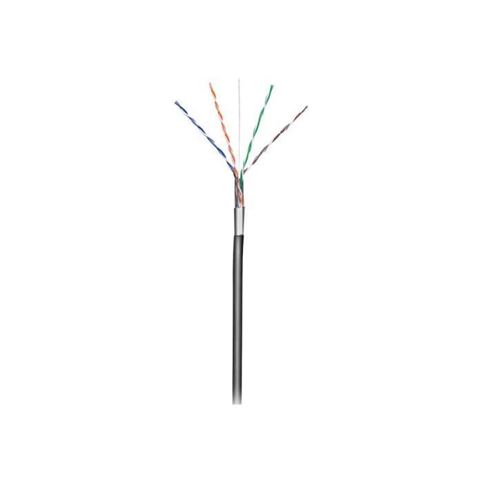 Microconnect Cable En Vrac 100 M Paire Torsadee Ecrantee F Utp Cat 5e Exterieur Solide Noir Prix Pas Cher Cdiscount