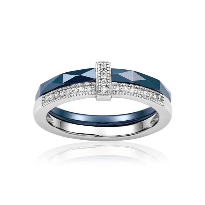 Bague BLEUE JOAILLERIE Argent 925 1000 Ceramique Oxyde Z0146097 54 Argente Achat Vente bague anneau Bague BLEUE JOAILLERIE Argent 925 1000 Ceramique Oxyde Z0146097 54 Femme Adulte Argent Argente Oxyde...