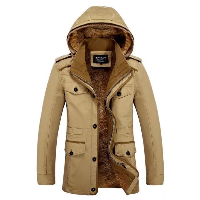 Trench coat homme capuche 2025