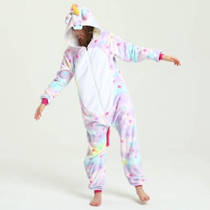 Pyjama Cosplay Onesies Grenouillere Adultes Homme Femme Etoile Et