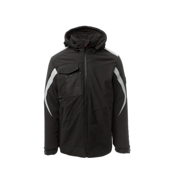 Veste imperméable à capuche avec doublure en micropolaire Kariban