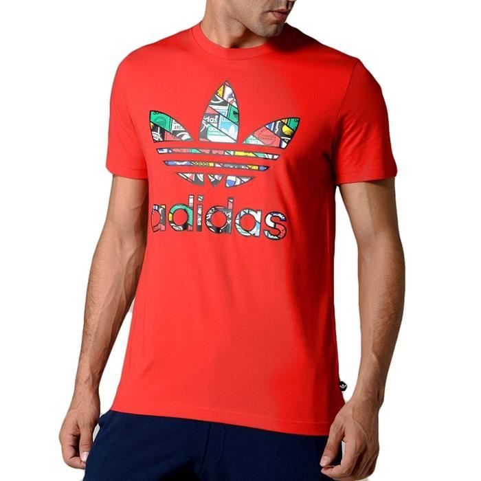 adidas originals california t shirt rouge bq5370