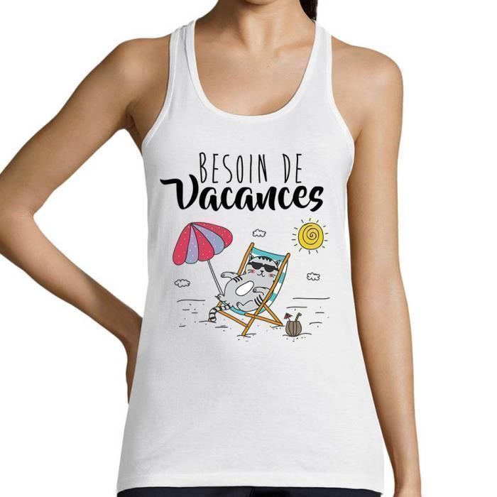 Debardeur Femme Besoin De Vacances Chat Qui Bronze Modele Collection Humour Fun Drole Pour Les Amoureux De Chats Blanc Cdiscount Pret A Porter Debardeur Femme Besoin De Vacances Chat Qui Bronze Modele Collection Humour Fun Drole Pour Les Amoureux De Chats Blanc Cdiscount Pret A Porter