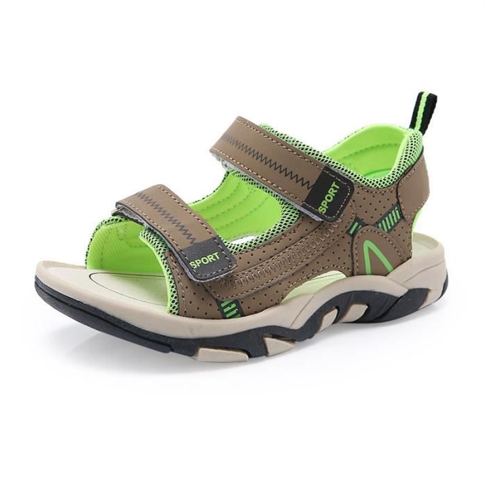Sandales de Sport Enfant Respirant INSFITY Vert Plates