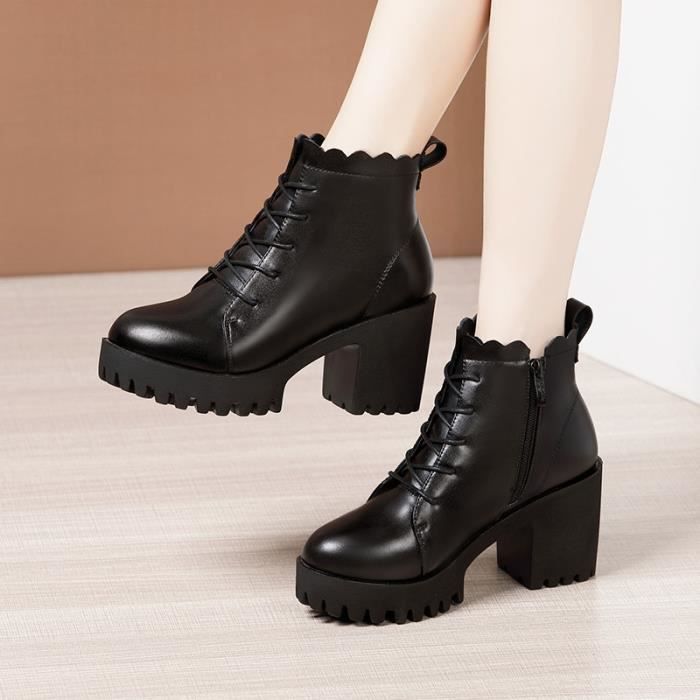 Bottes femme cuir store 2020