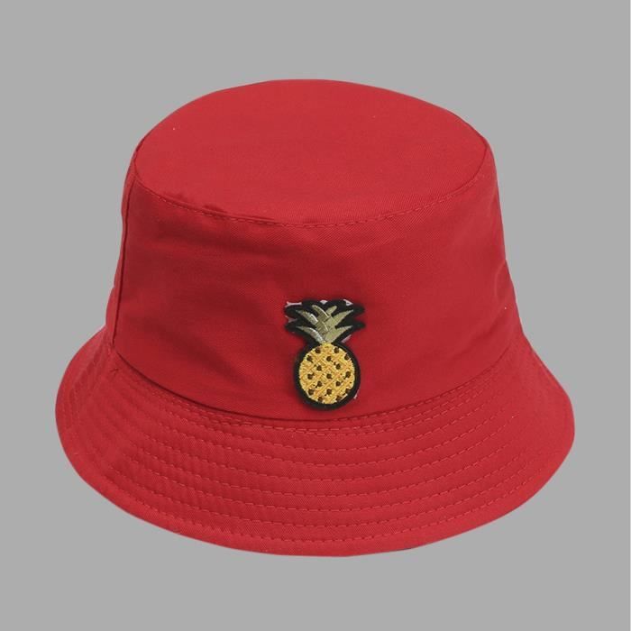 Chapeau De Pecheur A La Mode Pour Hommes Et Femmes M844 Rouge Cdiscount Pret A Porter