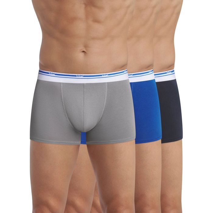 Boxer Homme Dim Sport Microfibre - Lot De 3 - Thermorégulation Et Maintien