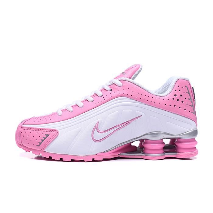 Baskets nike air SHOX R4 Femme Chaussures de Running Blanc Rose - Cdiscount  Sport