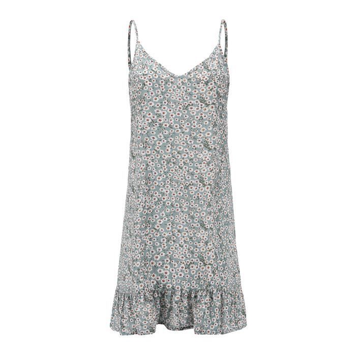 Robe Next Taille 12 Verte Fleurie - Style Boho Rétro, En Satin Polyester, Manches Courtes, Genoux