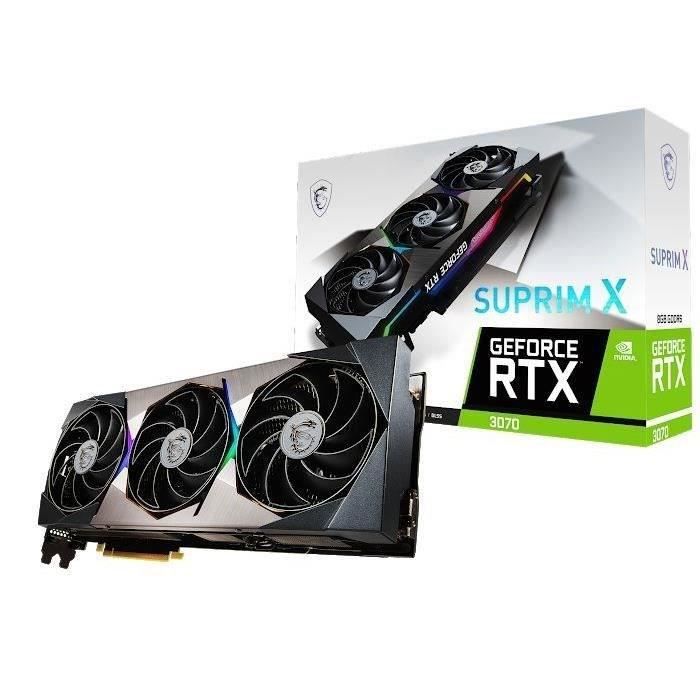 MSI Suprim X Carte Graphique RTX 3070 LHR 8Go 912 V390 281 Cdiscount Informatique