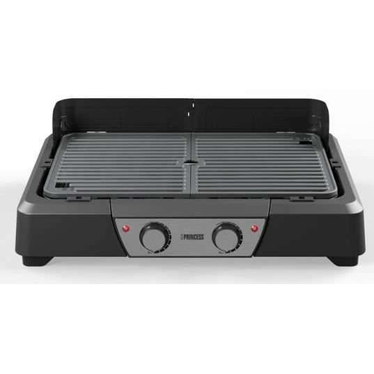 Barbecue de table - PRINCESS - 01.112254.01.001 - 2000 Watts - 43 x 27 cm - 2 zones de chauffe