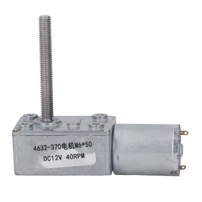 Moteur à Engrenage Vis Sans Fin Moteur à Engrenages à Vis Sans Fin à Couple élevé Réversible, 1 Pc Engrenage 12v Vis Sans Fin Moteur à Engrenage Vis Sans Fin Moteur à Engrenages à Vis Sans Fin à Couple élevé Réversible, 1 Pc Engrenage 12v Vis Sans Fin