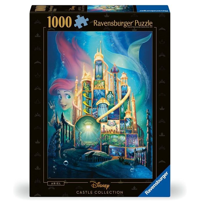 Puzzle - RAVENSBURGER - Ariel - 1000 pièces - Châteaux Disney - Détente et relaxation