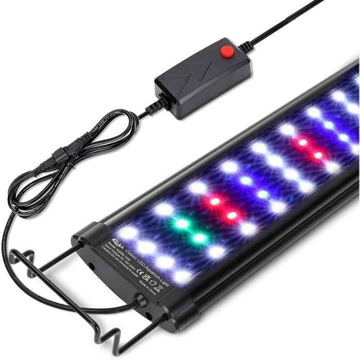 Comparer les prix de Éclairage Aquarium Éclairage LED daquarium Avec support extensible Pour aquarium deau douce 80 cm
