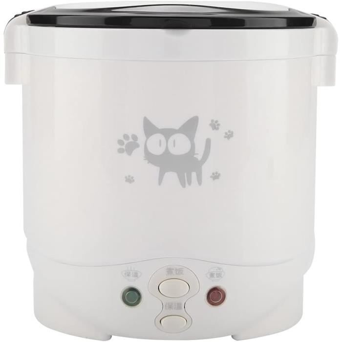 Mini cuiseur à riz portable Zetiling 1,6L 24V - Blanc/Vert