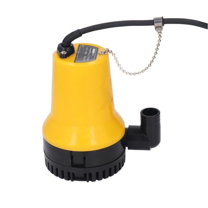 Pompe De Cale à Profil Bas 1100 GPH - Pompe Électrique Automatique 12V Acier Inoxydable Avec Rotation 360° Pour Bateaux
