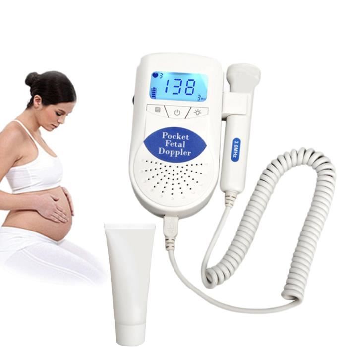 Doppler Fœtal Ecoute Cœur Ecoute Bebe Battement Coeur Avec Ecran Lcd Moniteur De Frequence Cardiaque Gel De Transmission Cdiscount Sante Mieux Vivre