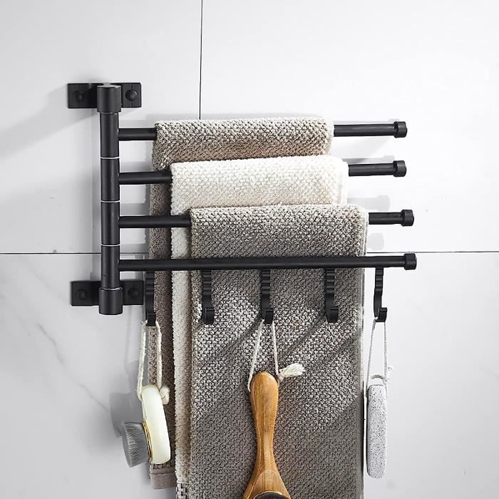 Wanjorlay Porte-Serviettes Noir - Distributeur De Serviettes En Papier Pour Table, Cuisine Et Extérieur