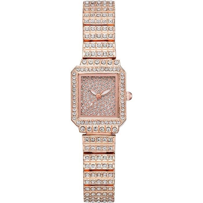 Montre femme outlet carrée fantaisie