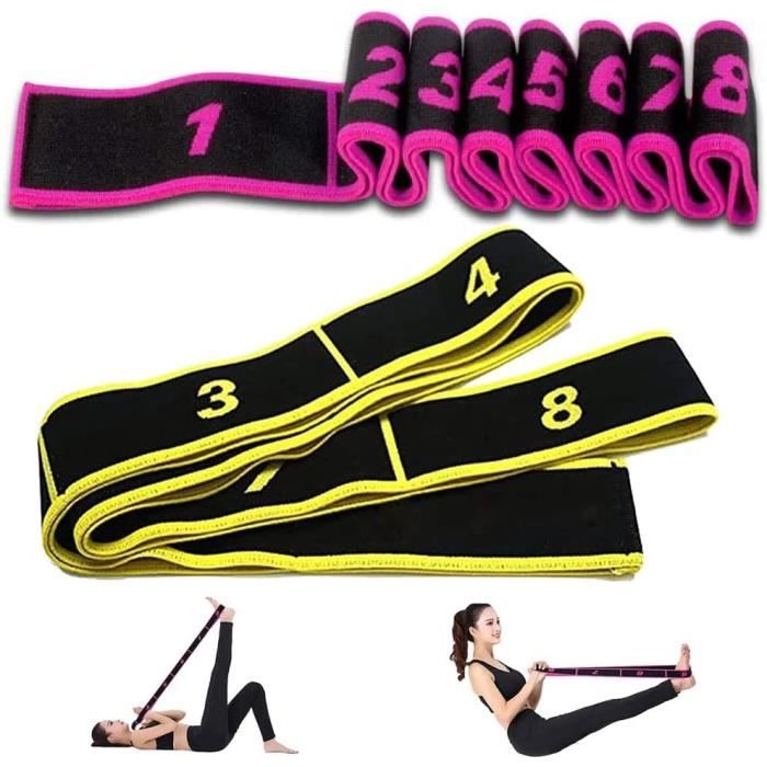 Sangle de Yoga, Sangle Multi-Boucles, Sangle 12 Boucles, Extensible Non Élastique