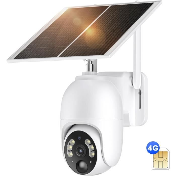 Caméra De Sécurité Solaire, Caméra De Surveillance Solaire Extérieure