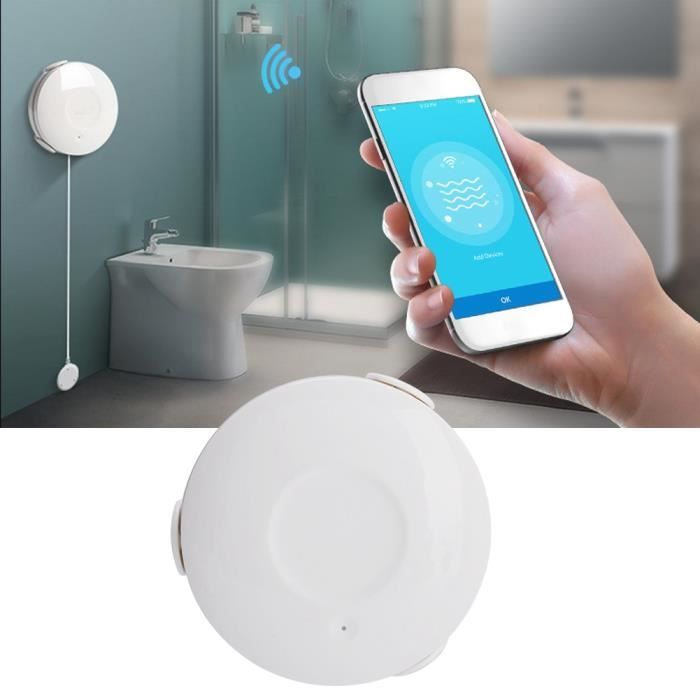 GABRIELLE Capteur d'alarme d'eau avec détecteur de fuite WiFi à bruit