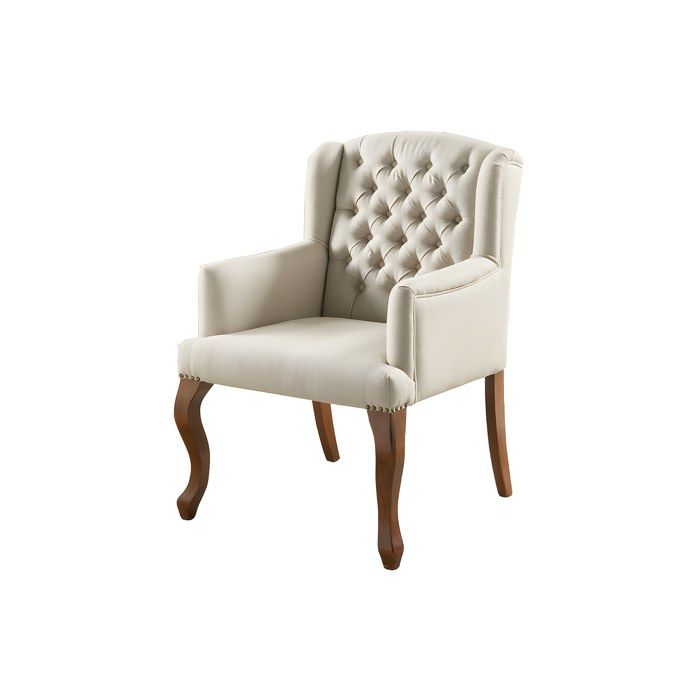 Fauteuil bergère en tissu PARUNA - Beige