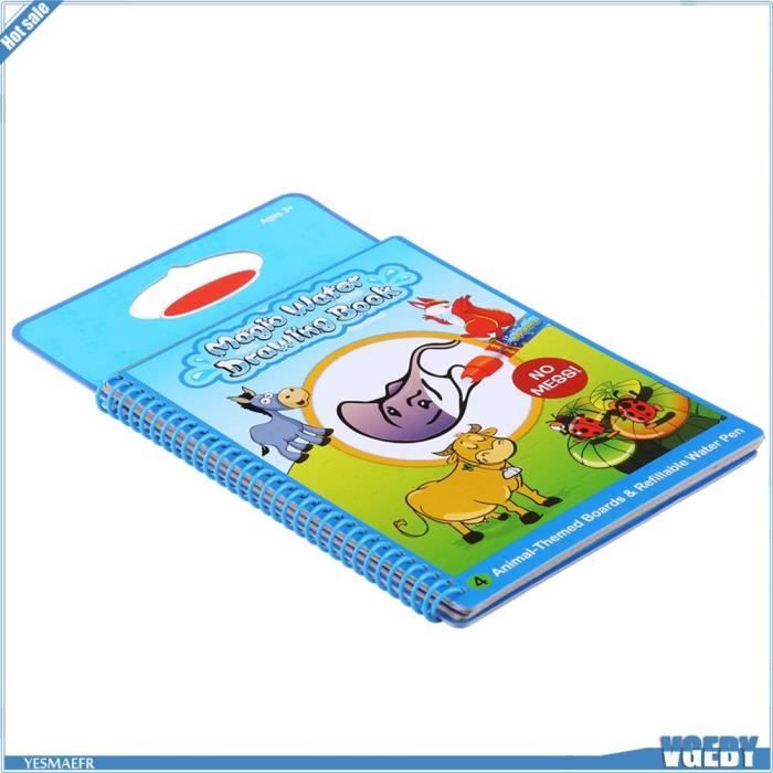 Livre De Dessin Pour Enfants - Ru00e9utilisable - Dessin D'eau Magique