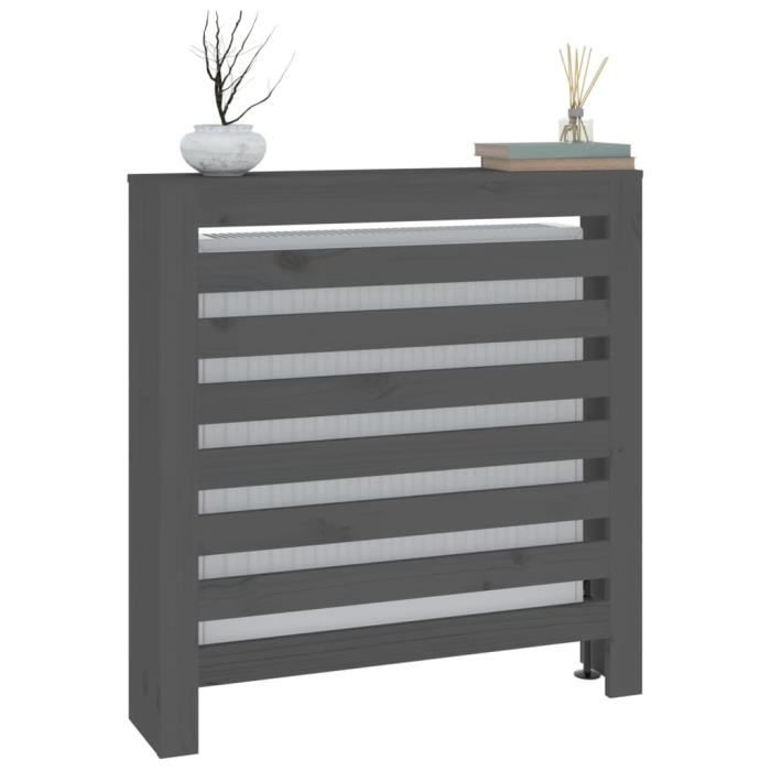 Cache-radiateur En Bois Massif De Pin - 79,5x19x84 Cm - Neuf