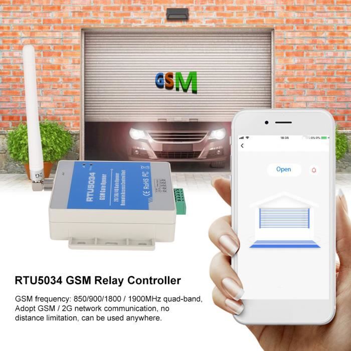 Ouvre-porte GSM, interrupteur de relais de télécommande GSM, contrôleur d'accès à distance automatique Abilityshop