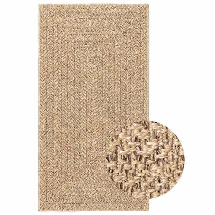 vidaXL Tapis 80x150 cm aspect jute intérieur et extérieur tapis dextérieur tapis de sol tapis dintérieur 364830