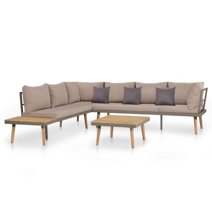 VIDAXL Salon de jardin 4pcs Bois d'acacia solide - vue 2