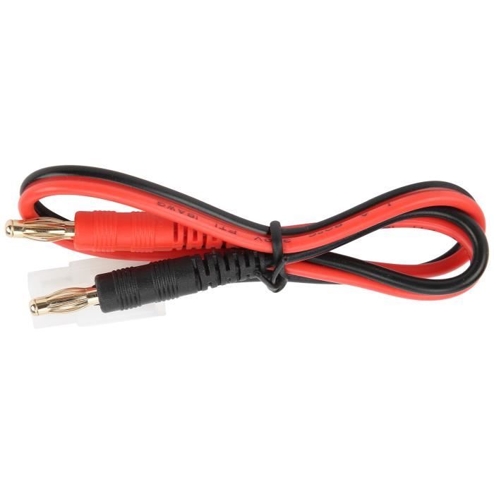 Boladge 2 Câbles Tamiya Mâle Vers Banane 4mm – 14AWG 30cm – Pour Chargeur Et Batterie RC Lipo