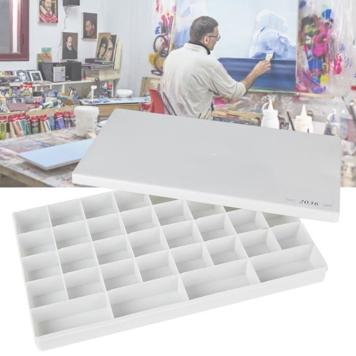 Bucasso rack en plastique pour maquettes, Kit de stockage d'outils de peinture à 4 niveaux, Rack de stockage de fournitures artisanales pour peinture