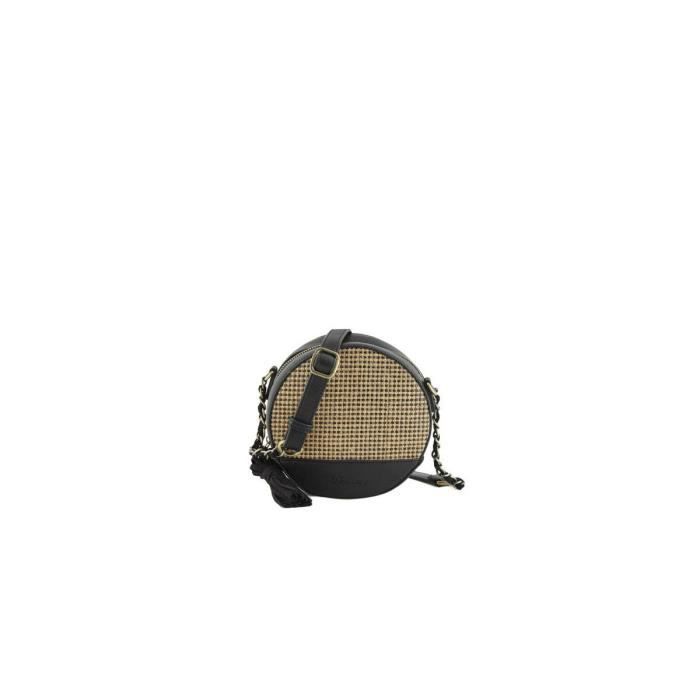 Woomen Vegan Sac bandouli re rond vegan femme bi mati re en
