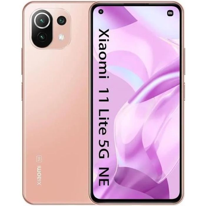 Xiaomi Mi 11 Lite 5G NE Téléphone Rose 8Go 256Go 6.55” FHD+ DotDisplay 64MP Triple Caméra Qualcomm Snapdragon 778G NFC Google Pay