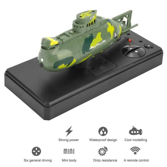 Sous-Marin Télécommandé Pour Enfants - 6 Canaux, Plonge Jusqu'à 70 Cm - Pour Baignoire, Piscine - Apprentissage & Jeu - 7