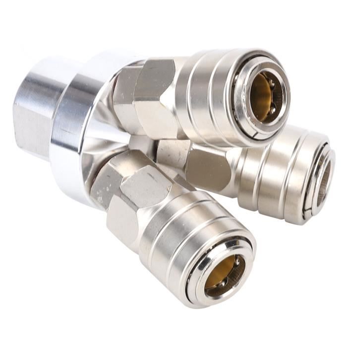 Lot De 20 Raccords Pneumatiques 1/4" – Droits Et Coudes 90°, Filetage NPT Mâle, Pour Air Comprimé