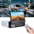 7" Autoradio Bluetooth GPS Navigation voiture stéréo lecteur MP5 Contrôle de l'écran tactile+8GB Carte SD-1