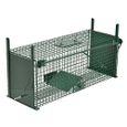 Moorland Piege de capture 61x21x23cm Infaillible Cage Pour petits animaux: campagnol, rat, ecureuil - 2 entrées + Poigné-1
